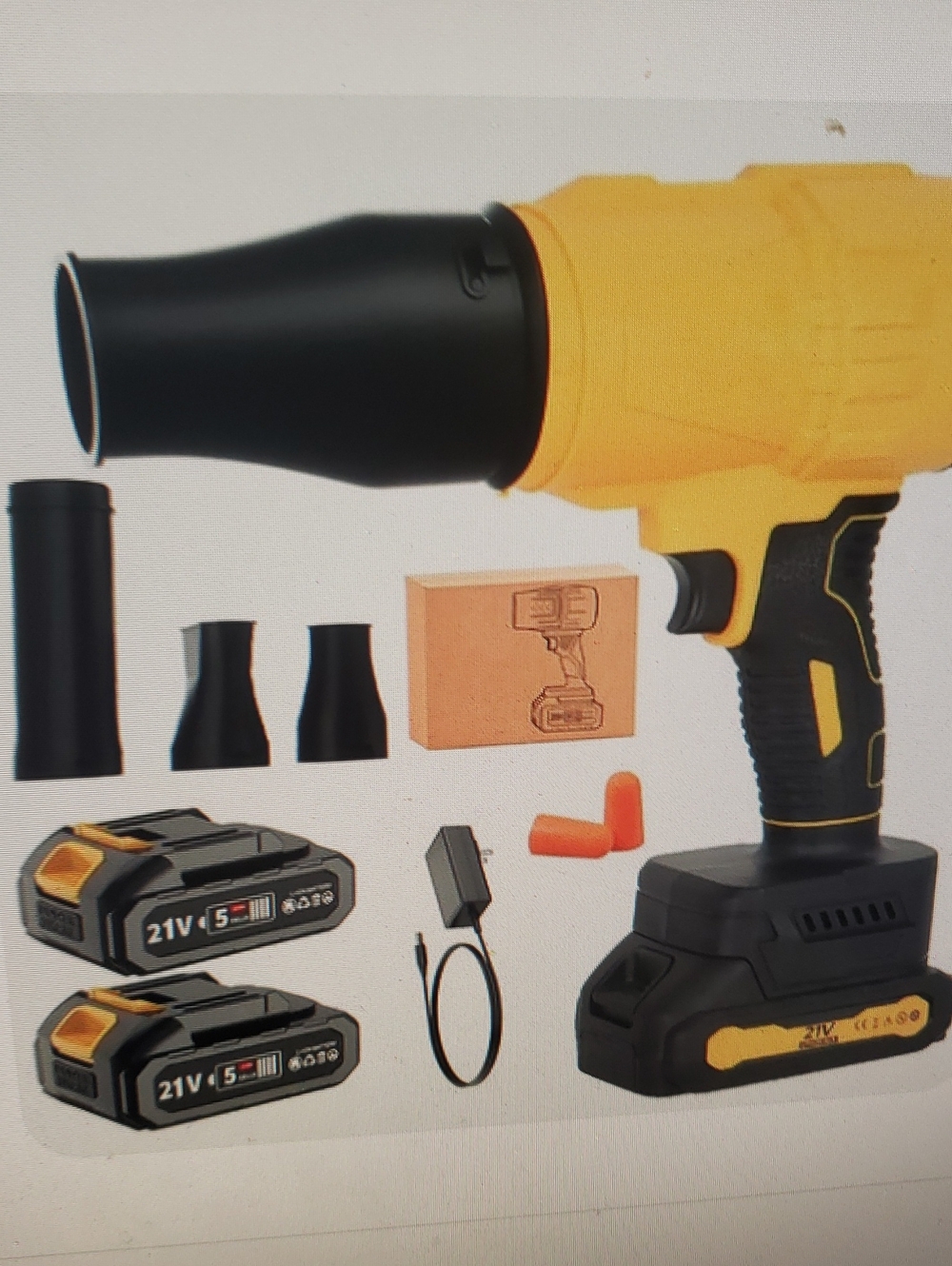 BRAND NEW CORDLESS LEAF BLOWER HAND HELD 2 LITHIUM BATTERIES